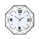 Living Room Creative Wall Clock Home Metal Decorative Quartz Clock, Size:35X35CM(White)