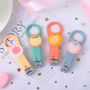 10 PCS Portable Silicone Lifting Nail Clipper Polishing File Flat Mouth Nail Clippers Color Rabdom Delivery(1209B)
