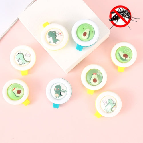40 PCS Cartoon Travel Outdoor Baby Mosquito Repellent Buckle, Random Color Delivery, Style: Avocado Dinosaur Series