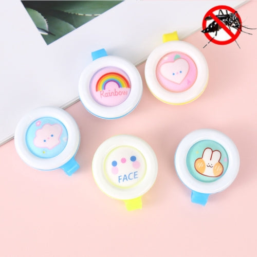 40 PCS Cartoon Travel Outdoor Baby Mosquito Repellent Buckle, Random Color Delivery, Style: Smiley Series