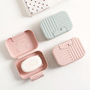 8 PCS Travel Portable Soap Box With Lid Sealed Soap Box Bathroom Soap Tray Random Color