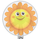 10 PCS Cartoon Children Safety Electric Fan Cover All-inclusive Mesh Fan Protection Net Anti-pinch Hand Cover, Specification: 18 Inch(Sun Flower)