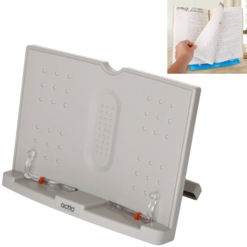 Reading Shelf Student Reading Book Stand, Color:Off-White