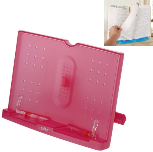 Reading Shelf Student Reading Book Stand, Color:Rose Red