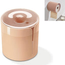 Household Bathroom Non-perforated Tissue Box Seamless Installation Of Roll Paper Tube(Pink)