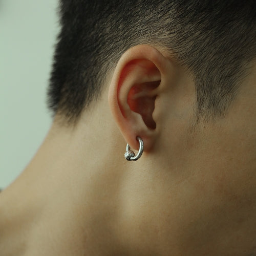 5 Pairs OPK 603 Men All-match Mesh Circle Earrings