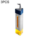 3 PCS Kitchenware Triangle Stainless Steel Oil Can Soy Sauce Bottle Seasoning Bottle(Blue)