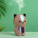 Cute Pet Bear Humidifier USB Home Air Purifier Office Desktop Humidification Water Meter(Brown)