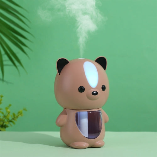 Cute Pet Bear Humidifier USB Home Air Purifier Office Desktop Humidification Water Meter(Brown)
