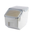 Rice Bucket With Sealing Ring Moisture-proof Kitchen Plastic Flour Storage Box, Capacity: 10kg