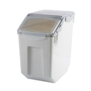 Rice Bucket With Sealing Ring Moisture-proof Kitchen Plastic Flour Storage Box, Capacity: 15kg