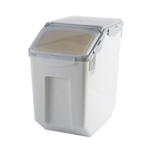 Rice Bucket With Sealing Ring Moisture-proof Kitchen Plastic Flour Storage Box, Capacity: 15kg