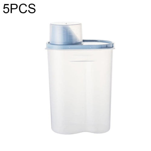 5 PCS Food Barrels Sealed Moisture-proof Storage Tank, Specification: Large