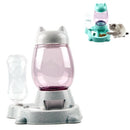 Pet Bottled Grain Storage Bucket Automatic Drinking Water Feeder(Marble Grey)