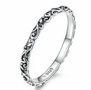 Vintage Pattern Sterling Silver Ring S925 Fashion Pattern Ring, Size:8 US Size