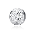 S925 Sterling Silver Platinum Plated Beaded DIY Bracelet Accessory Beads