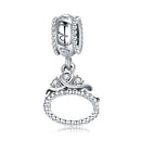 S925 Sterling Silver Beads DIY Beaded Bracelet Accessories Princess Crown Charm