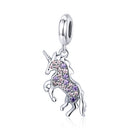 Unicorn DIY Beaded Ladies Bracelet Necklace Accessories S925 Sterling Silver Pendant Beads, Style:Bead