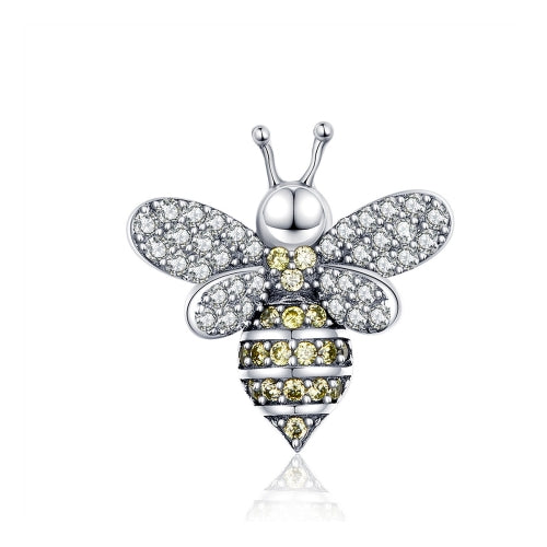 S925 Sterling Silver Beads DIY Bee Bracelet Beaded Jewelry Accessories