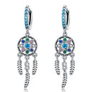 S925 Sterling Silver Retro Long Tassel Earrings
