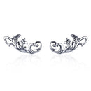 Retro Flower Earrings S925 Sterling Silver Earrings