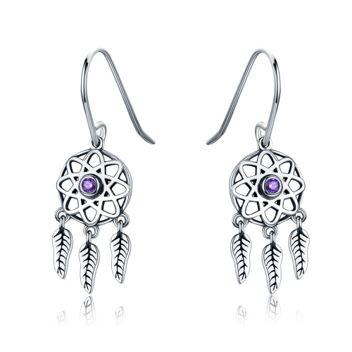 S925 Sterling Silver Temperament Earrings Hollow Earrings