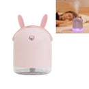 USB Mini Cartoon Charging Car Desktop Colorful Night Light Air Humidifier(Pink)