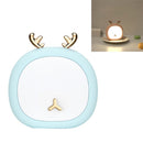 Creative Multifunctional USB Charging Reading Lamp Bedside Soft Night Light, Style:Deer(Blue)