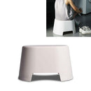 Plastic Stool Children Bathroom Non-slip Small Stool Living Room Shoe Stool, Size:33x25.5x19.5cm(Apricot)