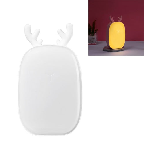 Creative Multifunctional USB Charging Fawn Closet Walkway Bedside Night Light(White)