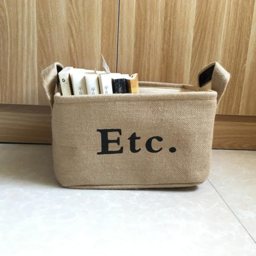 Linen Storage Box EVA Thickened Storage Basket, Size: Small Etc.
