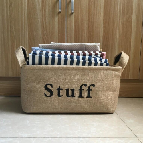 Linen Storage Box EVA Thickened Storage Basket, Size: Medium Stuff