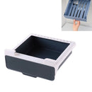 2 PCS Hidden Drawer Storage Box Sticky Cabinet Partition Hanging Storage Box(Green)