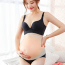 Silicone Fake Belly Pregnant Woman Surrogacy Photo Actor Performance, Size:4-5 Months(Complexion)