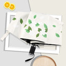 Ultraviolet Protection Three-fold Small Fresh Black Plastic Sunscreen Umbrella Portable Rain and Sun Umbrella(Beige)