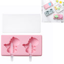 3 PCS Homemade Handmade DIY Cartoon Fruit with Lid Silicone Ice Cream Mold Making Ice Tray, Style:Ancient Cute Beast(Pink)