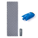 Naturehike NH19QD009 Outdoor Double Airbag Inflatable Mattress Moisture-proof Mat Camping Tent Sleeping Mat, Style:With Inflatable Bag(Titanium Gray)