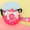 Creative Donut Water Cup for Children Summer with Straw Silicone Cartoon Anti-leakage and Anti-scalding Kettle(Pink)