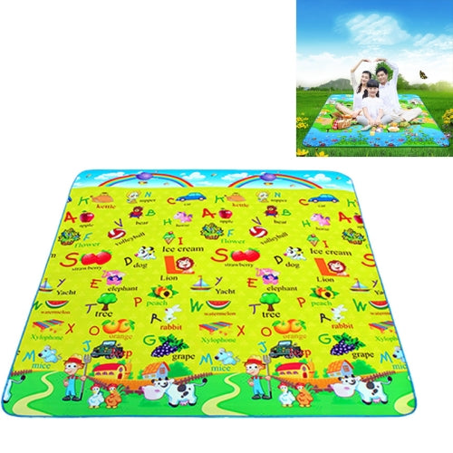 Children Multifunctional Crawling Mat Outdoor Leisure Picnic Moisture-proof Mat Thickening Tent Mat(Letter)