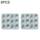 6 PCS Fruit Strawberry Pineapple Silicone Ice Tray Mold Chocolate Candy Baking Mold(Blue)