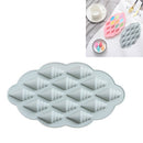 6 PCS Ice Cream Cone Shape Fondant Cake Silicone Mold Baking DIY Chocolate Dessert Mold Making Ice Tray(Blue)