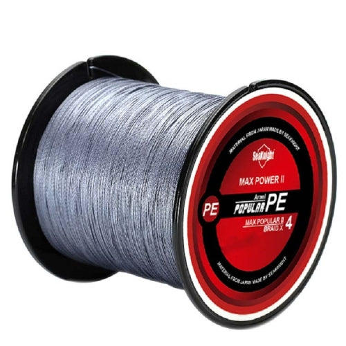 Seaknight Fishing Line 300M Braided Line Main Line 4 Braid, Line number: 5.0(Gray)