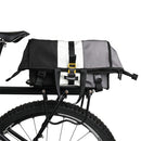Rhinowalk Riding Messenger Bag Shoulder Diagonal Bag Bicycle Rear Shelf Pannier Bag(X2002 Black White Gray)