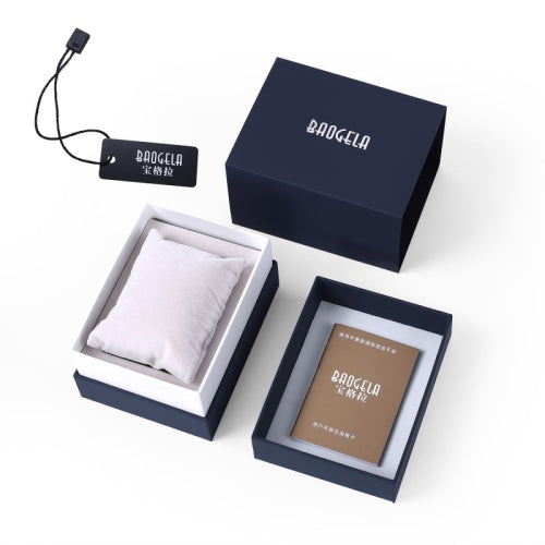 3 PCS BAOGELA Paper + Sponge Square Watch Packaging Box Black Watch Gift Box, Size: 12.5 x 9.5 x 7.2cm