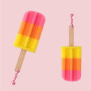 3 PCS Creative Ice Cream Shape Kitchen Sponge Wipe Stick Ice Sponge Brush Kitchen Dishwashing Sponge Scouring Pad(Yellow pink)