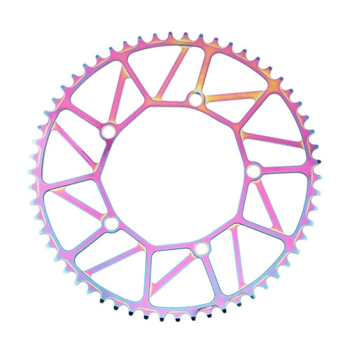 Litepro LP Positive and Negative Teeth Single Disc 130MM BCD Folding Bicycle Sprocket Wheel, Specification:54T(Colorful)