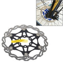 SNAIL FD-01 Mountain Bike Floating Disc Bicycle Brake Pad Six Nail Brake Disc, Size:180mm, Color:Black