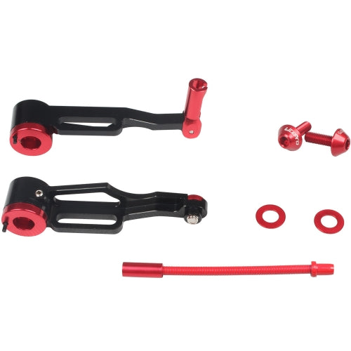 Litepro Folding Bike Short Arm V Brake Long Arm CNC V Brake Caliper Modification, Specification:Short Arm, Color:Black