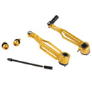 Litepro Folding Bike Short Arm V Brake Long Arm CNC V Brake Caliper Modification, Specification:Long Arm, Color:Gold