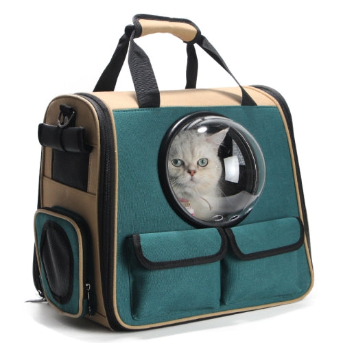 Cat Outing Bag Dog Space Bag Portable Pet Backpack, Style:Horizontal